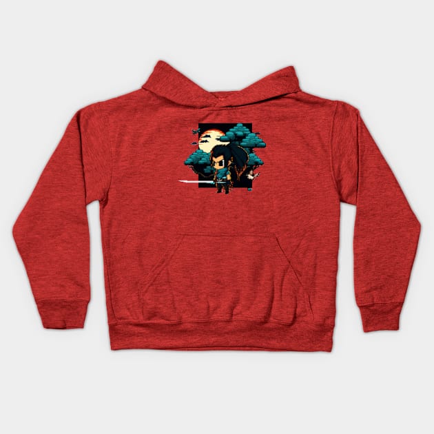 Knight of the Wind Kids Hoodie by Pixel-Eye